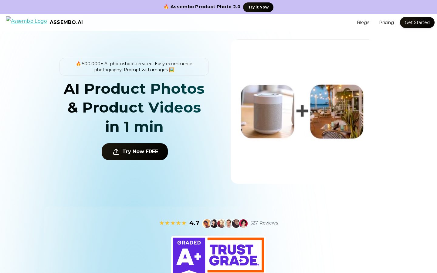 Assembo.ai Homepage