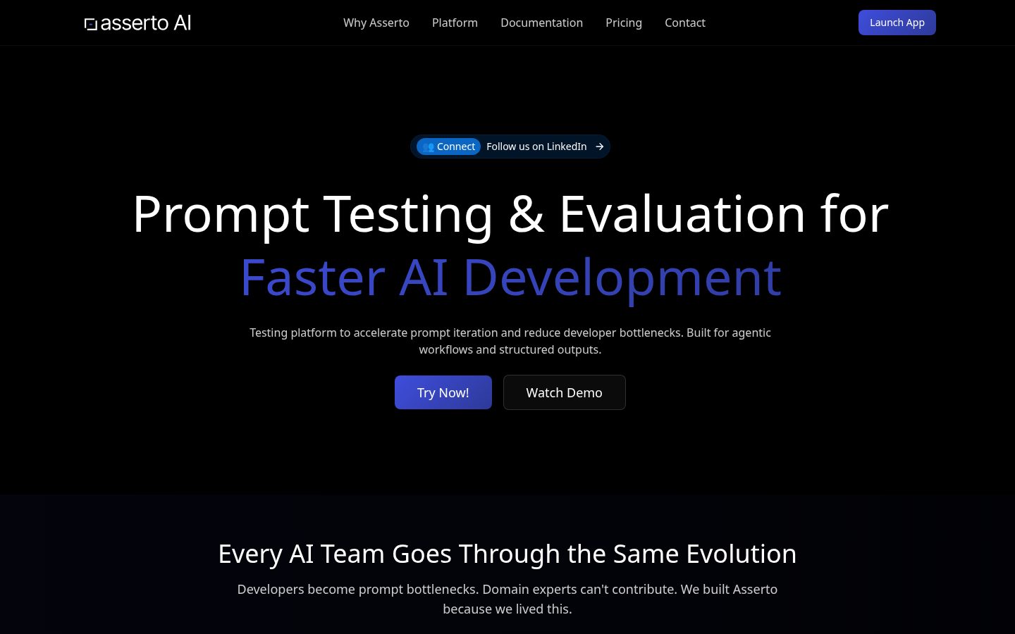 Asserto AI Homepage