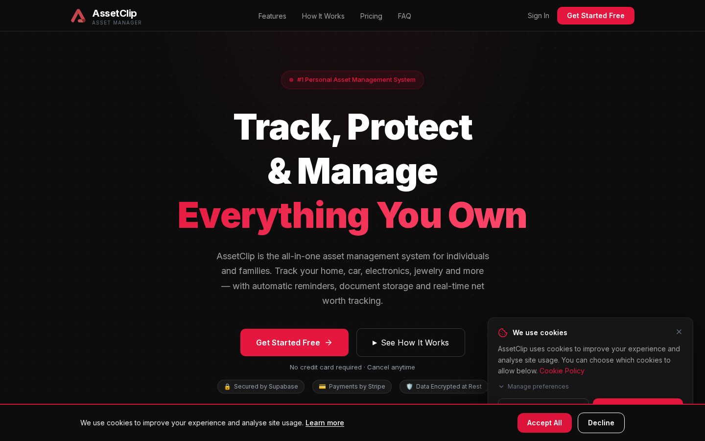 AssetClip Homepage