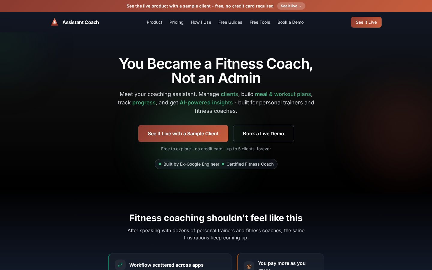 Assistant Coach Homepage