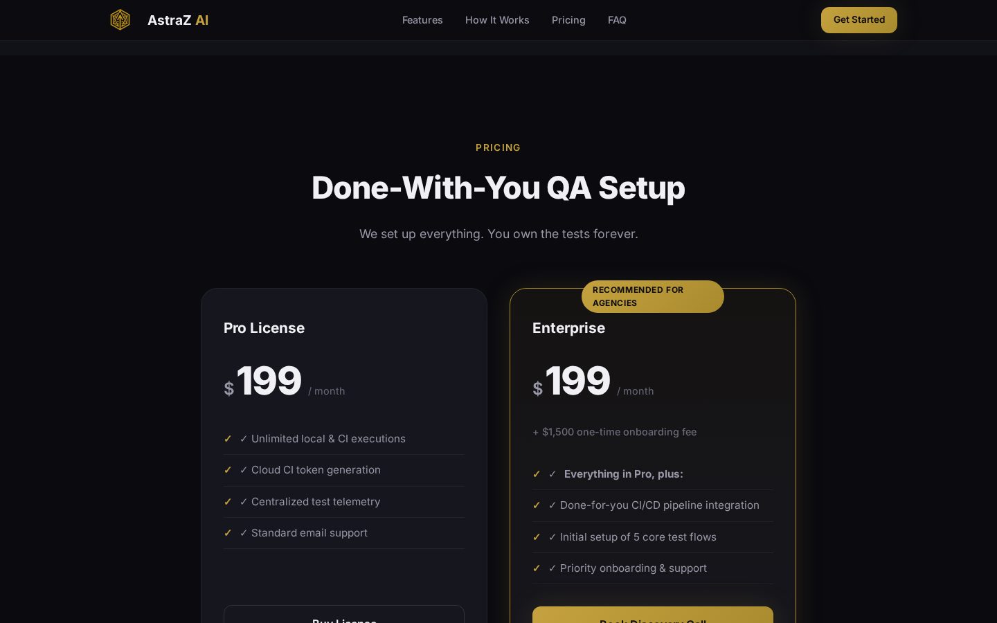 AstraZ AI Pricing