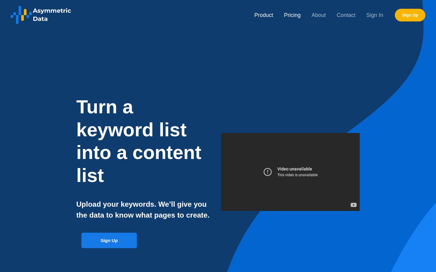 Asymmetric Data Homepage