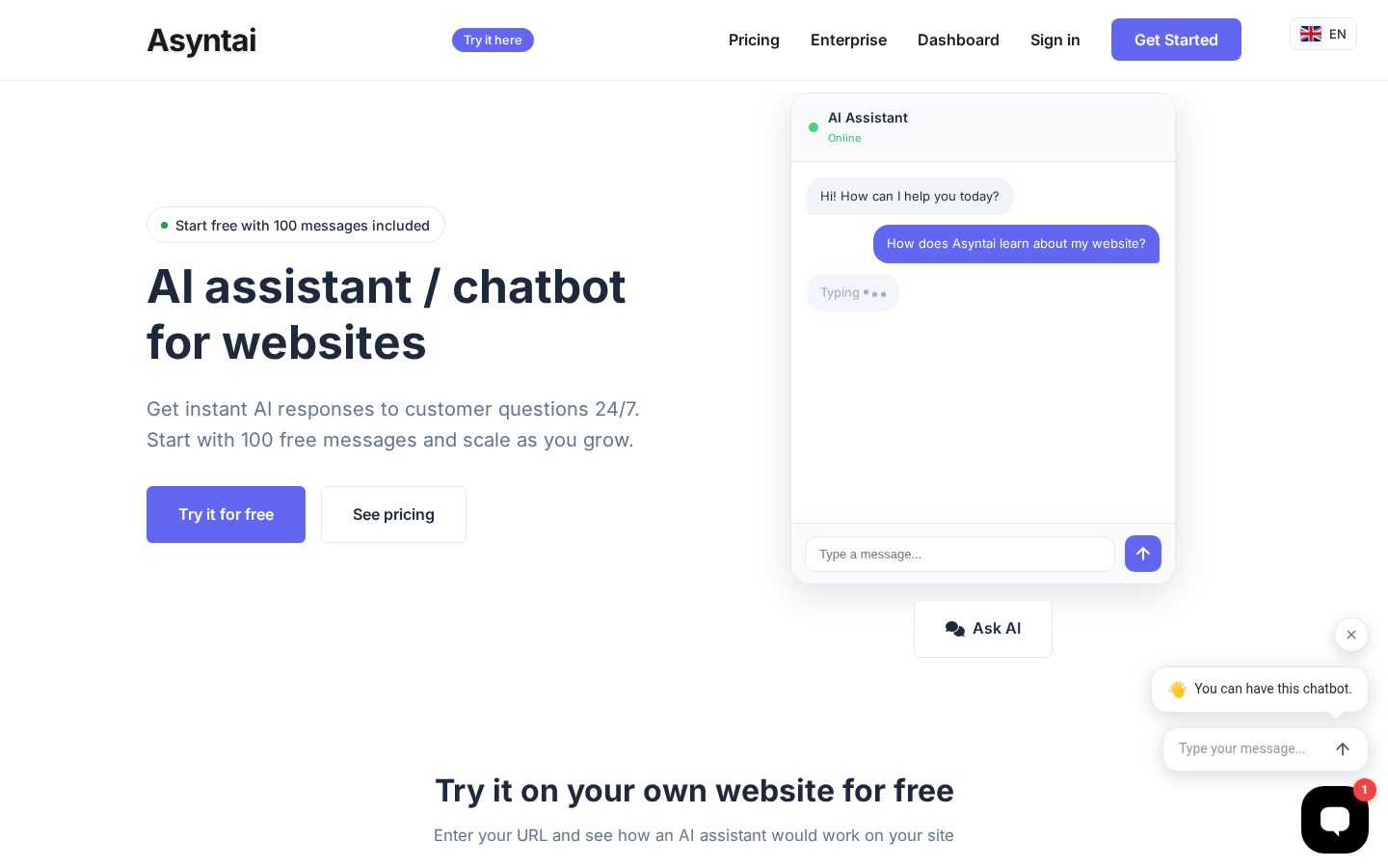 Asyntai Homepage