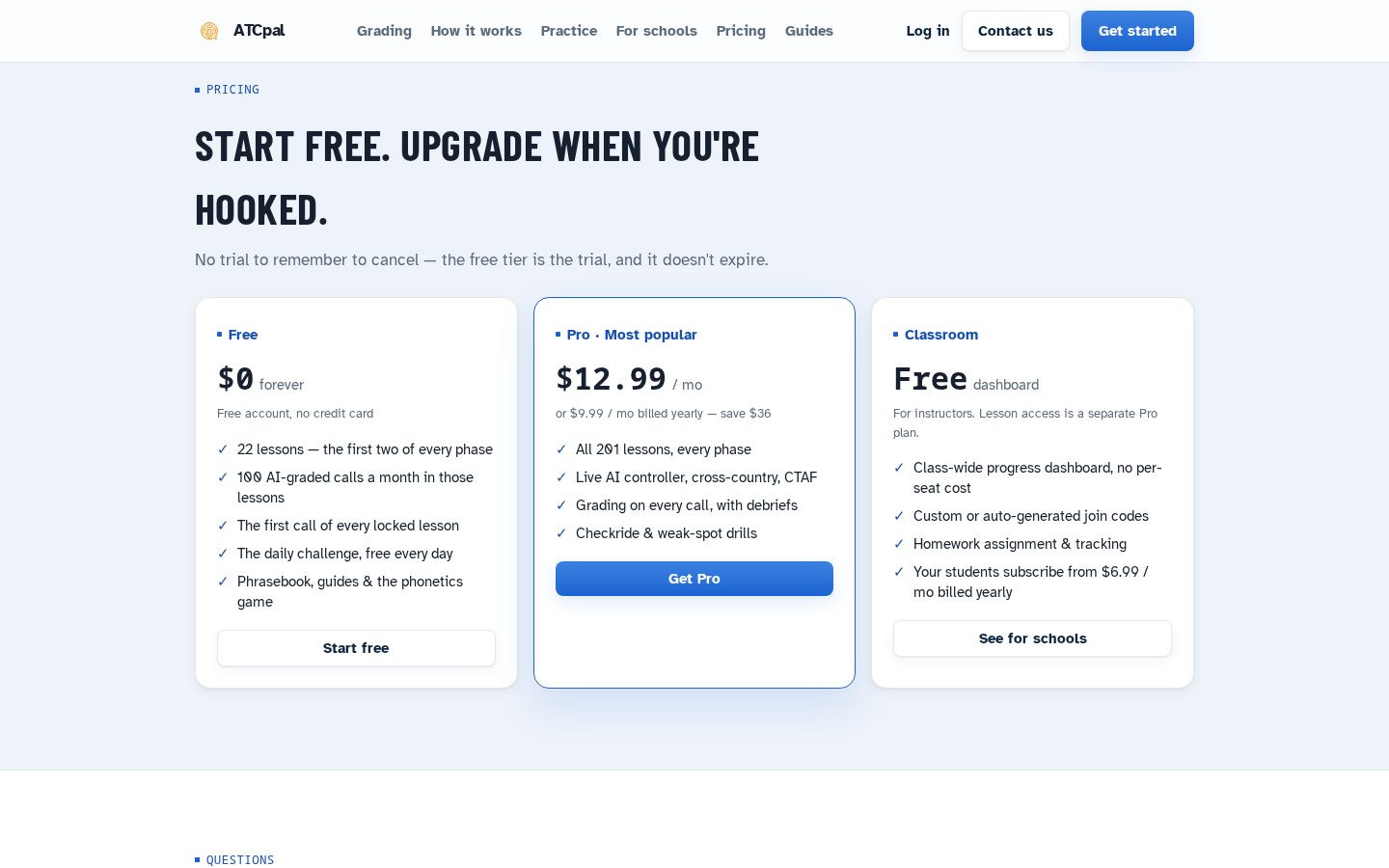 ATCpal Pricing