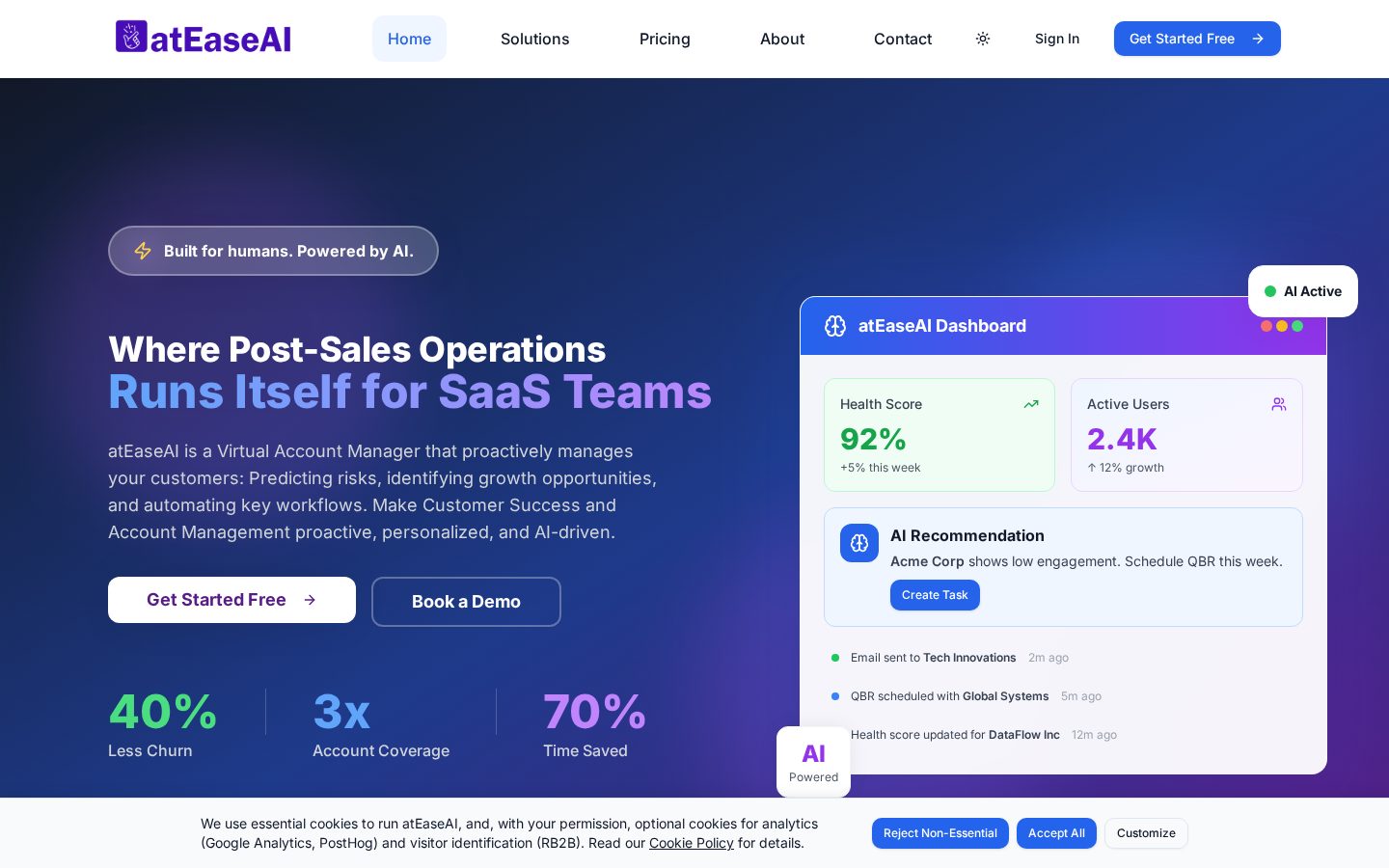 atEaseAI Homepage