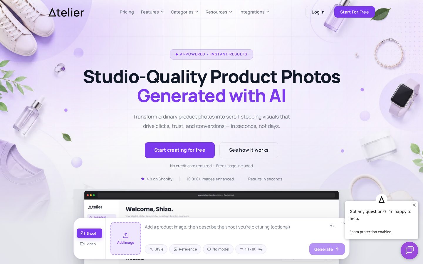 Atelier Homepage