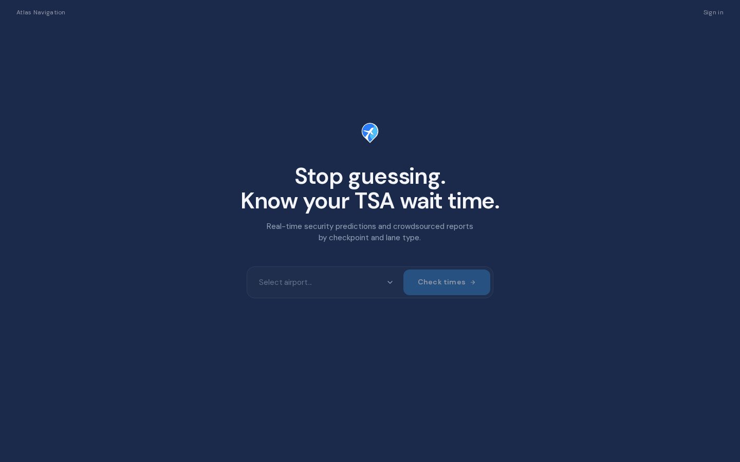 Atlas Navigation Homepage