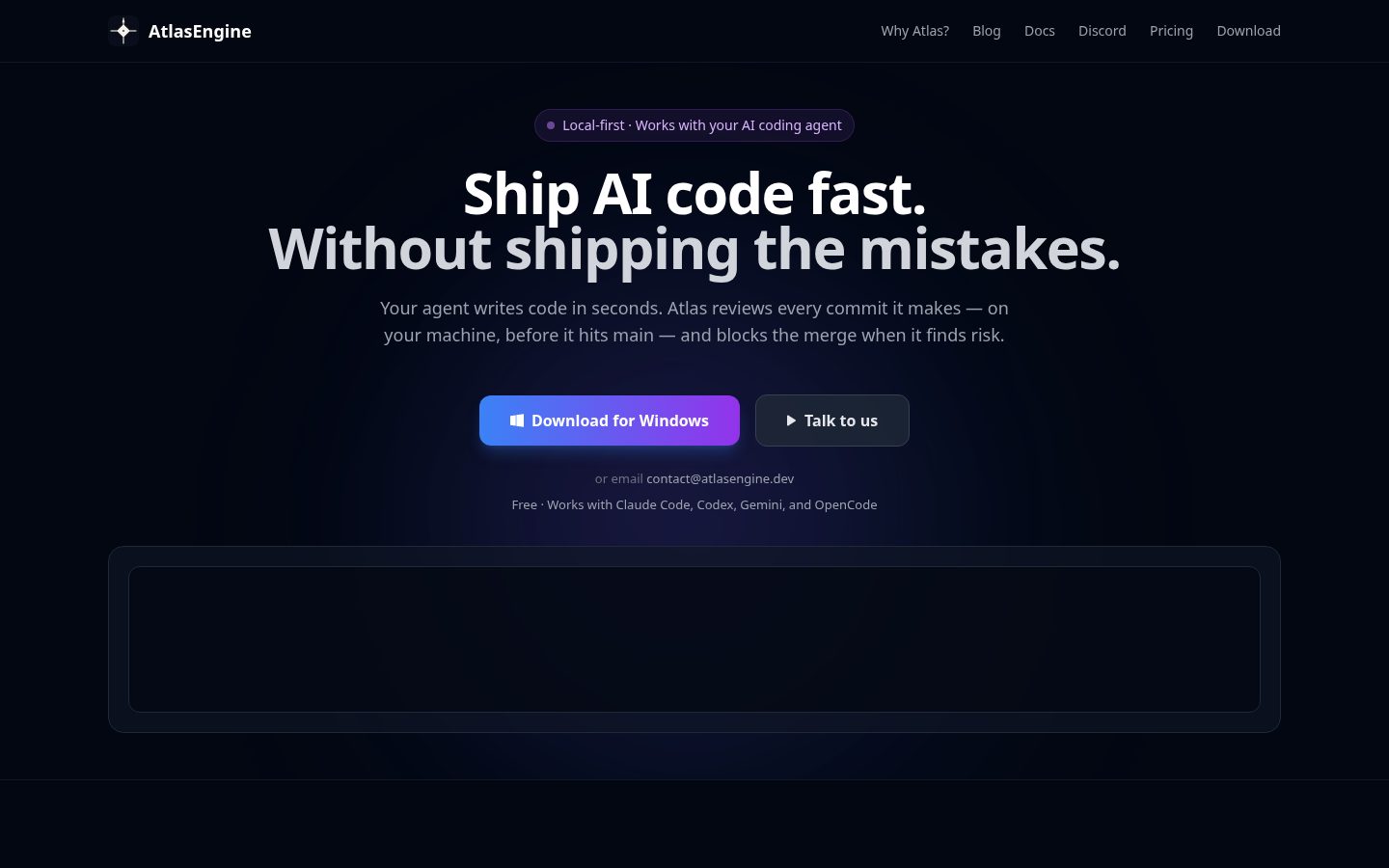 AtlasEngine Homepage