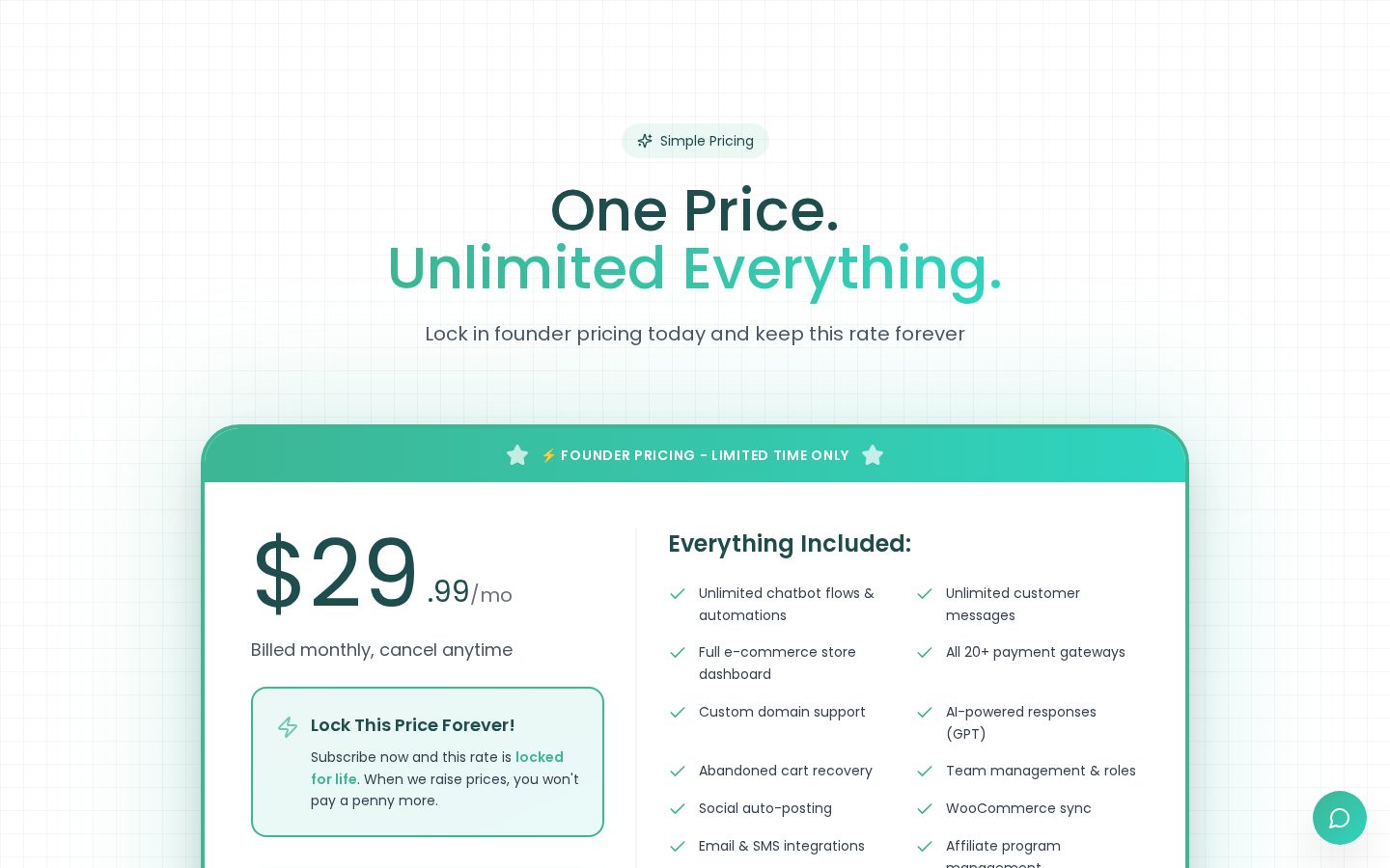 atochat Pricing