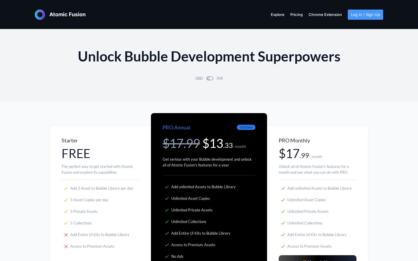 Atomic Fusion Pricing