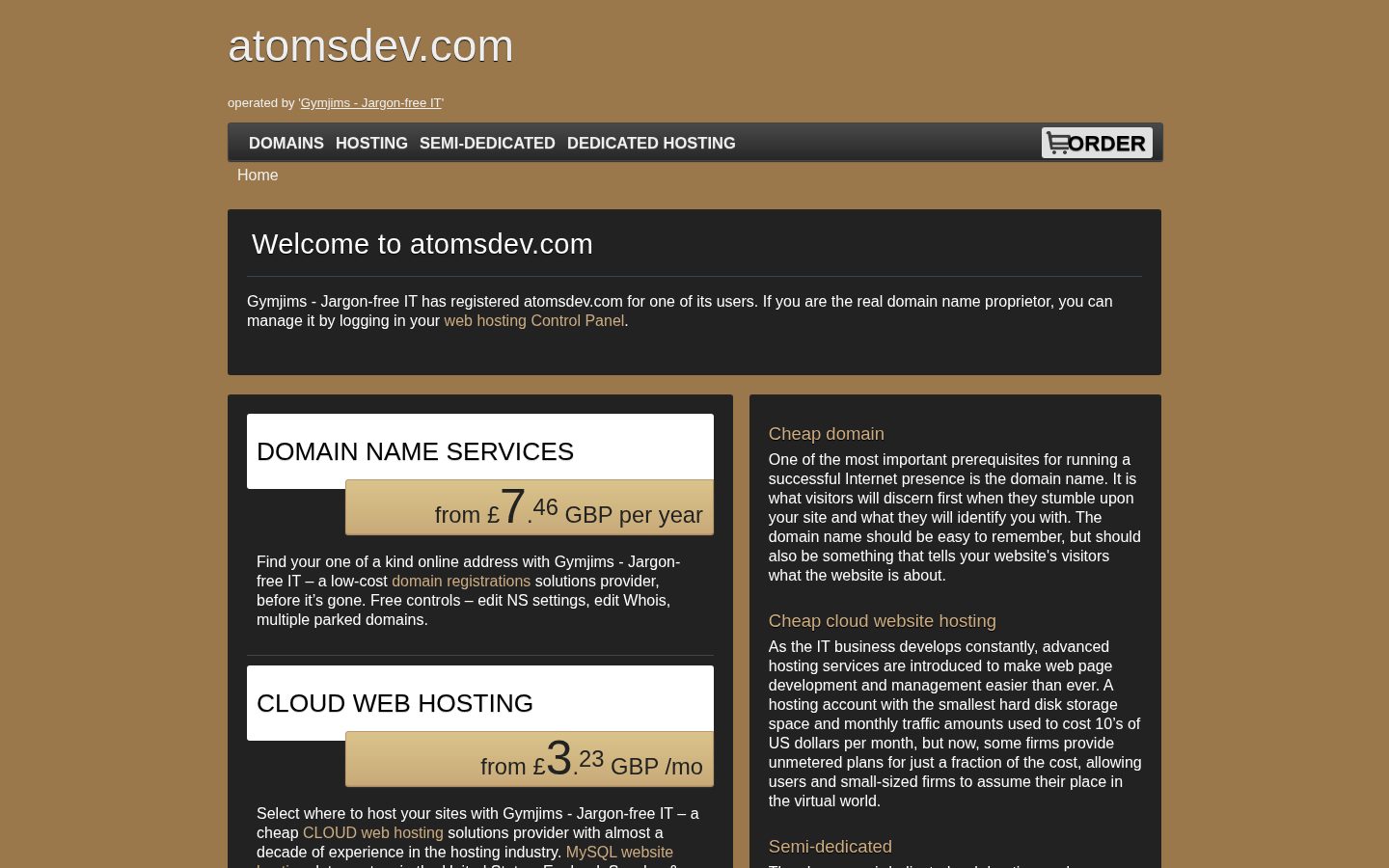 Atoms Dev Homepage