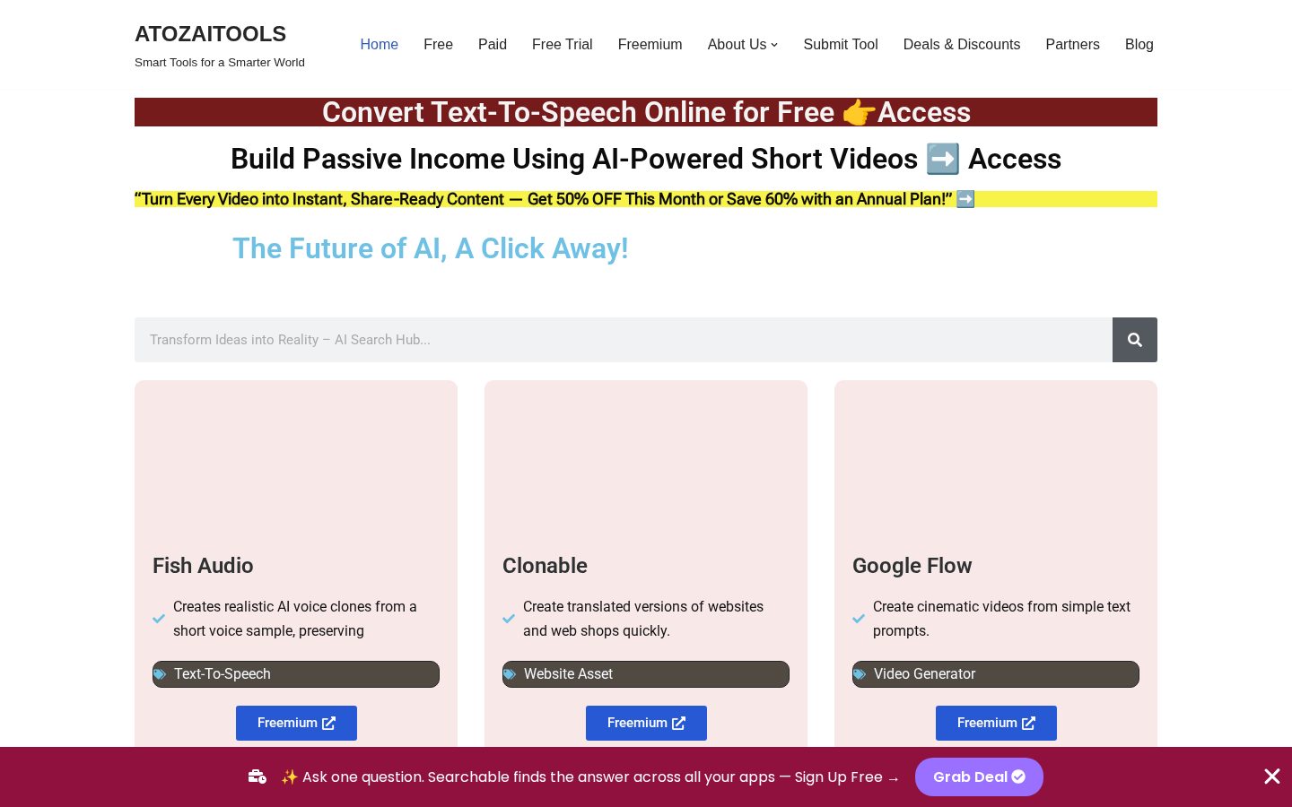 ATOZAITOOLS Homepage