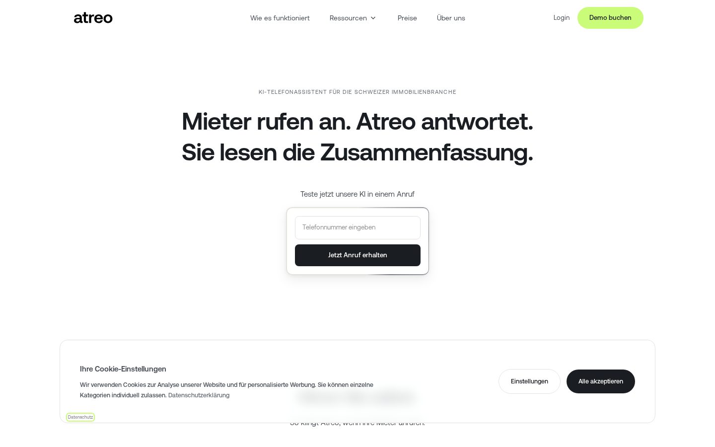 Atreo Homepage