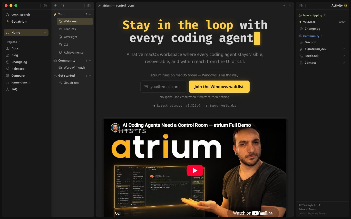 atrium Homepage