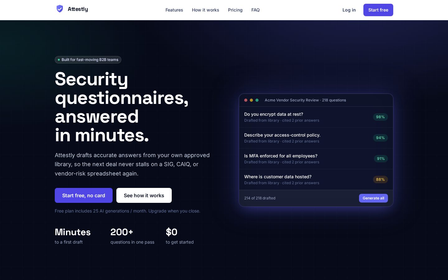 Attestly Homepage