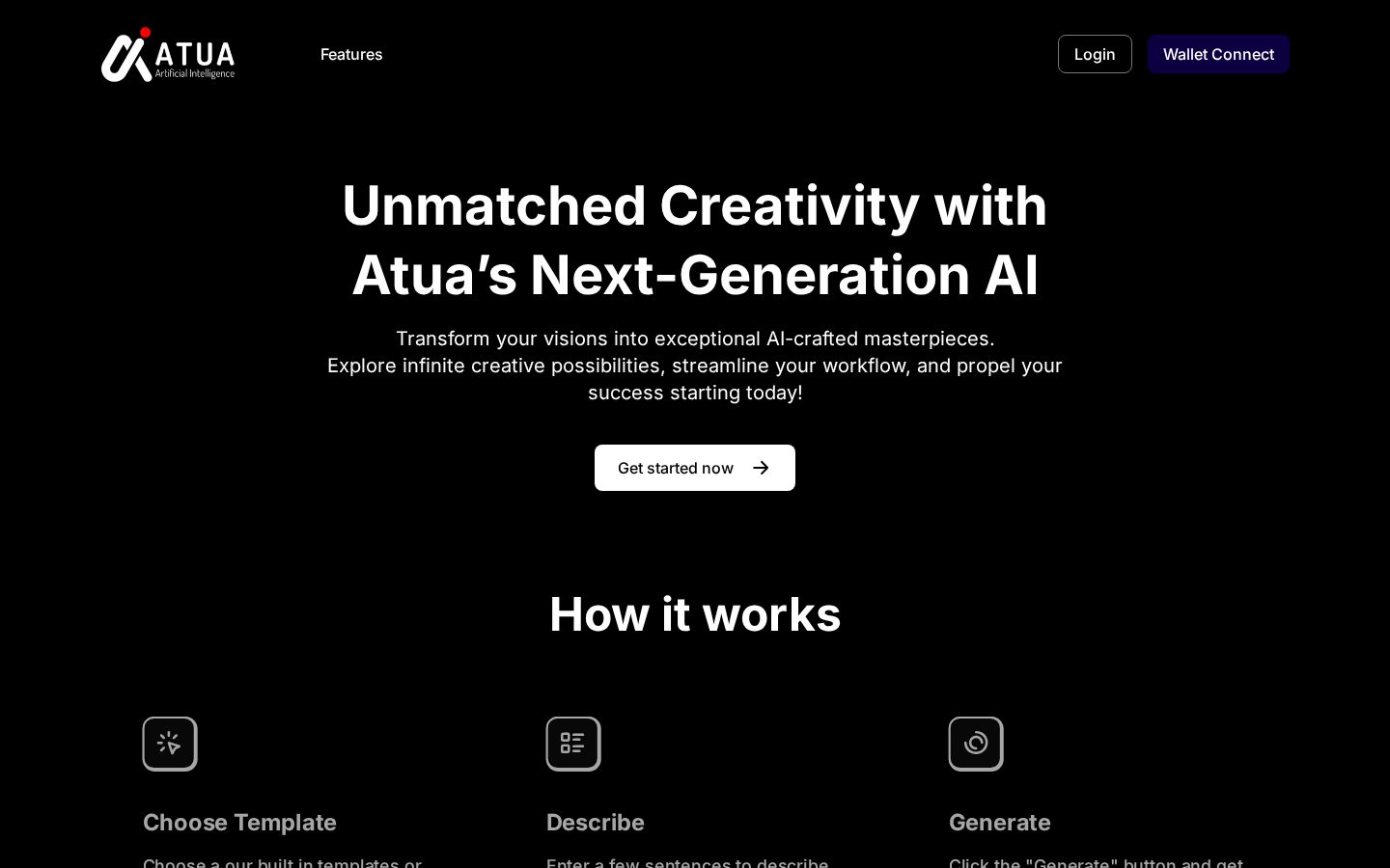 Atua AI Homepage