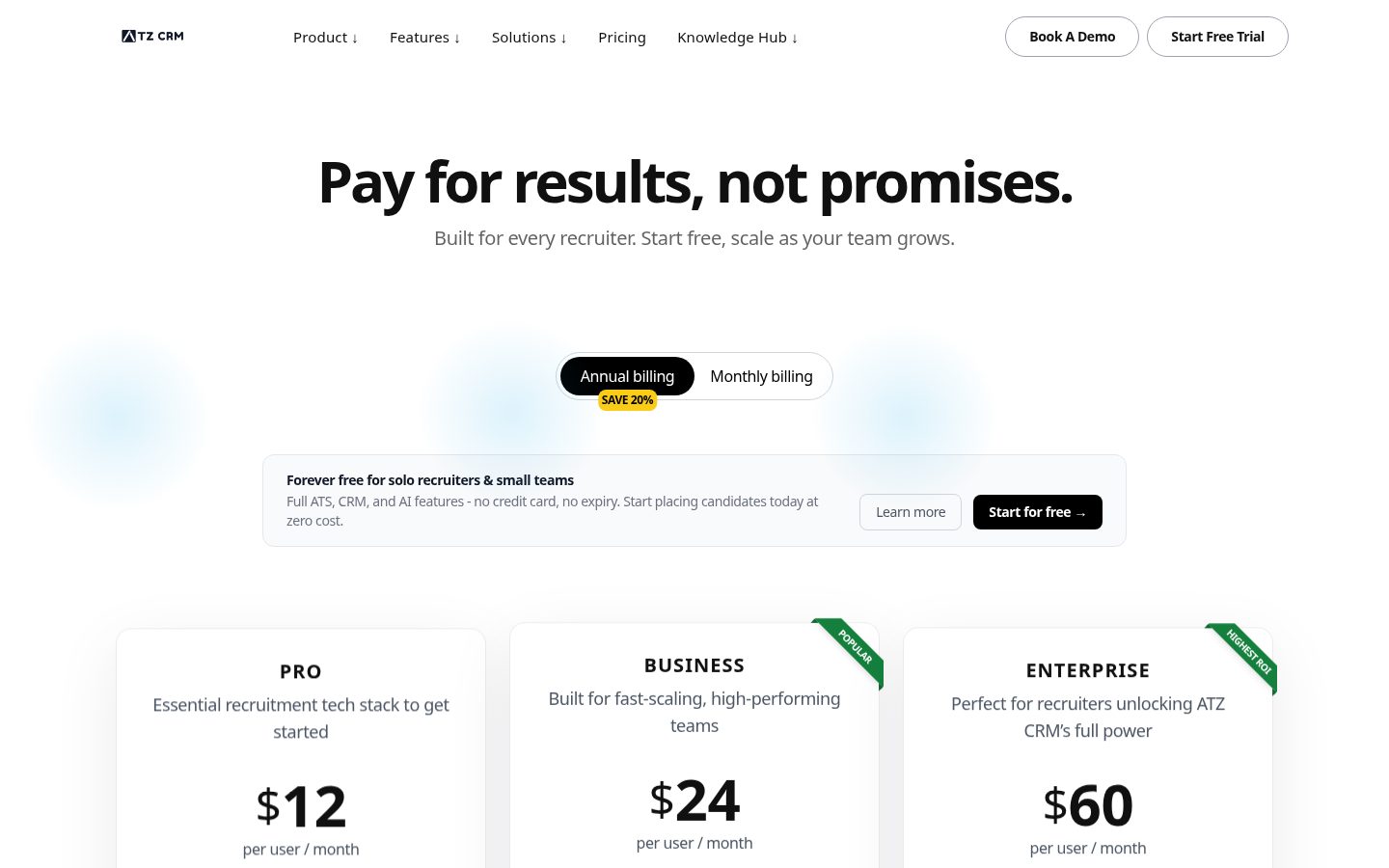 ATZ CRM Pricing