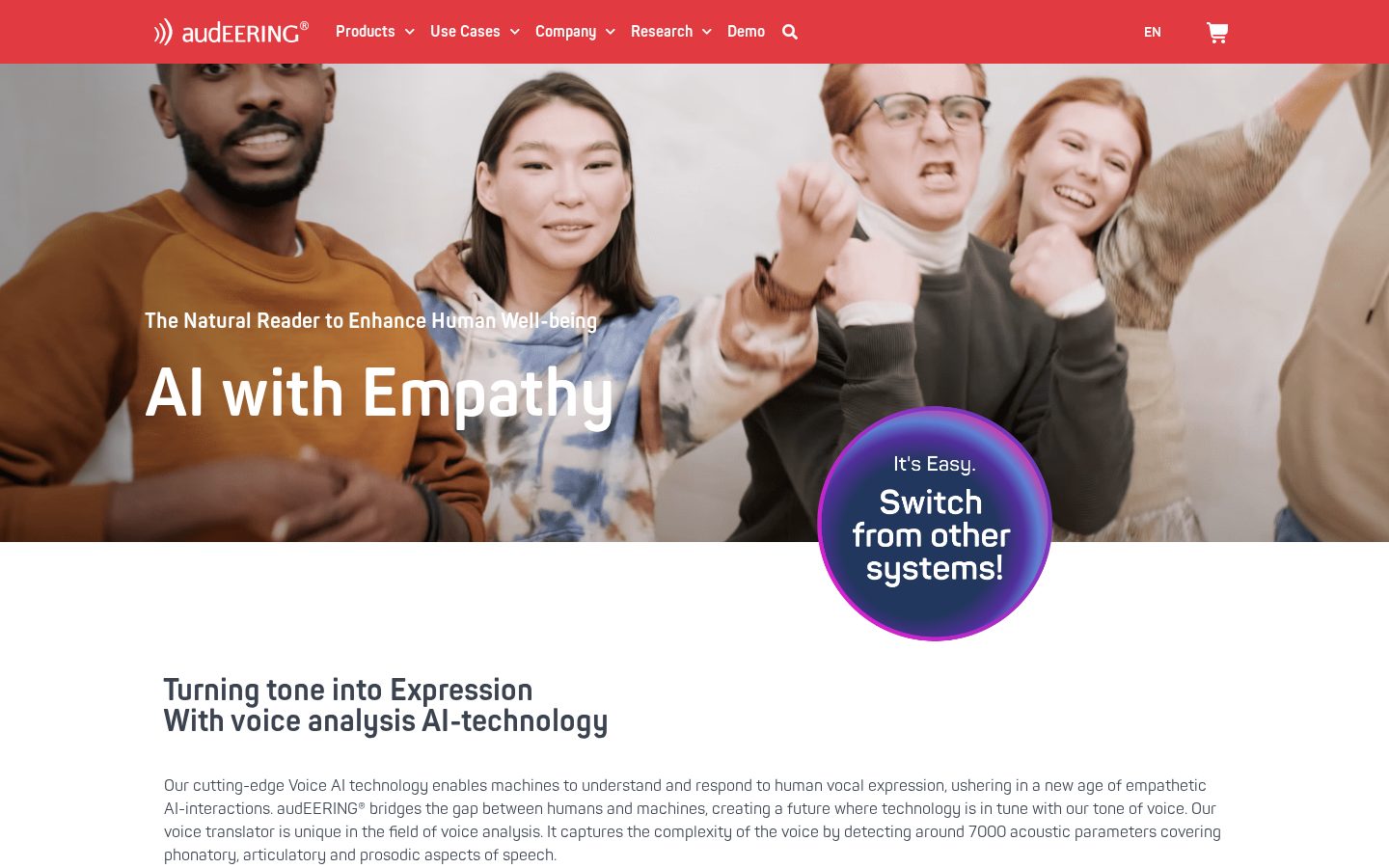 audeering Homepage