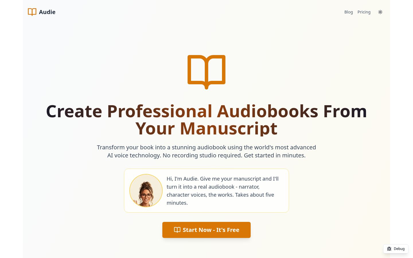 Audie Homepage