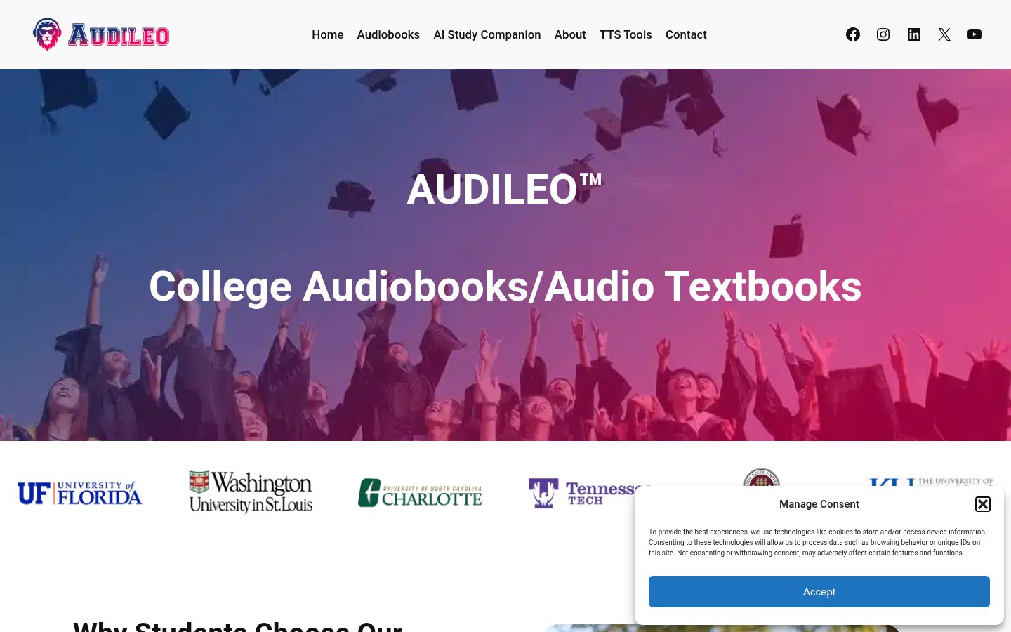 Audileo Homepage