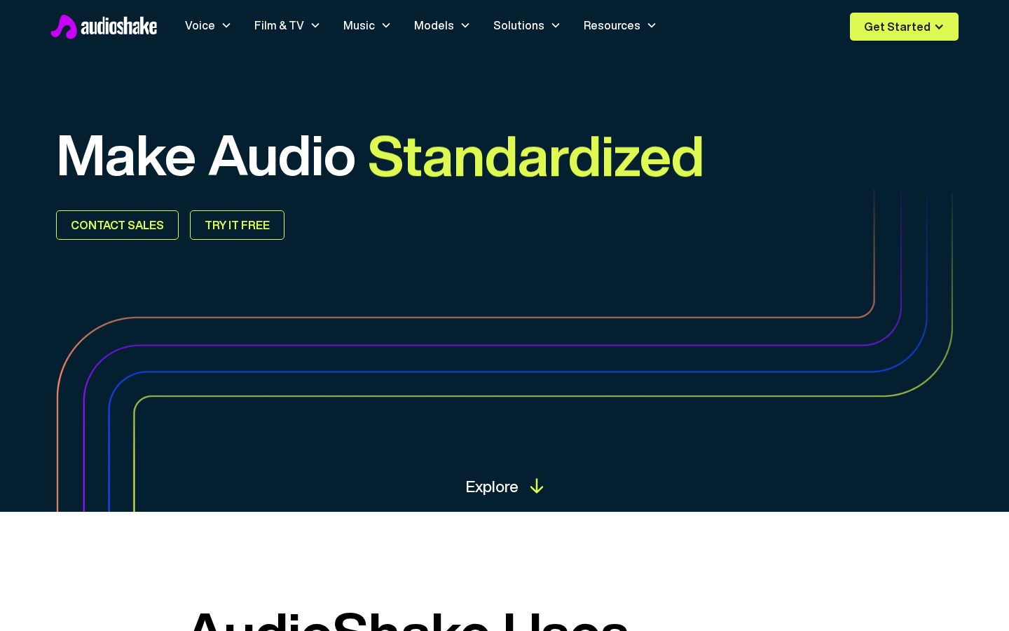AudioShake Homepage