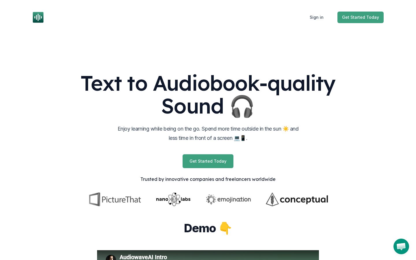 AudiowaveAI Homepage