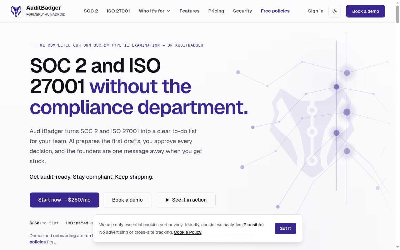 AuditBadger Homepage