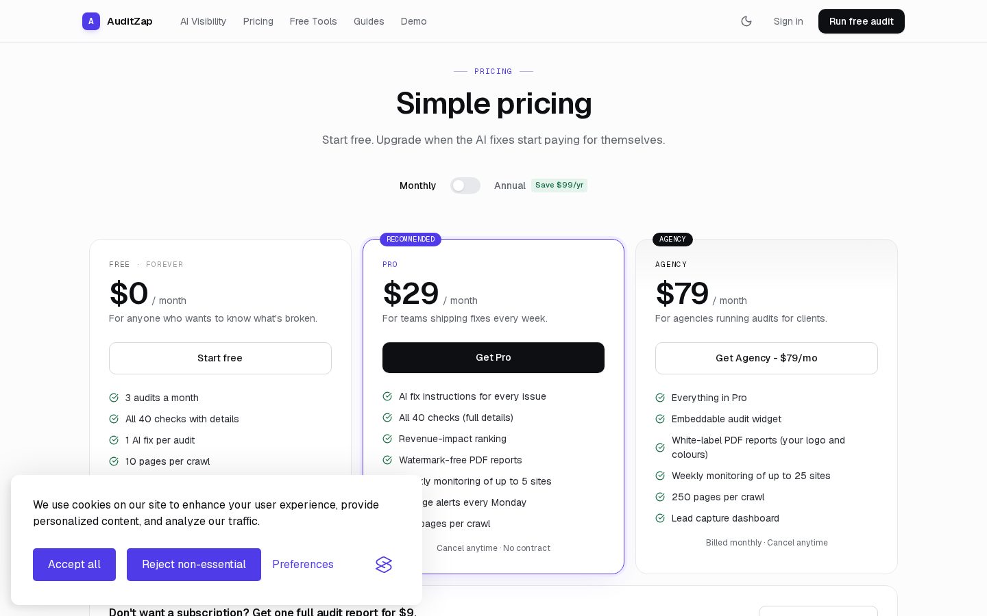 AuditZap Pricing