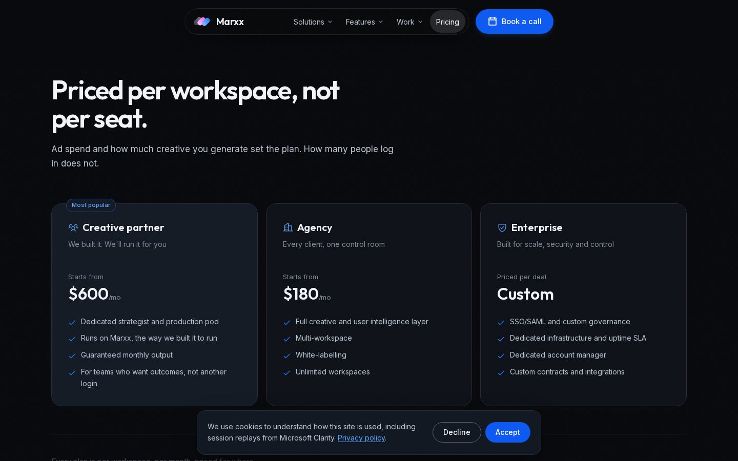 Aura by Marxx AI Pricing
