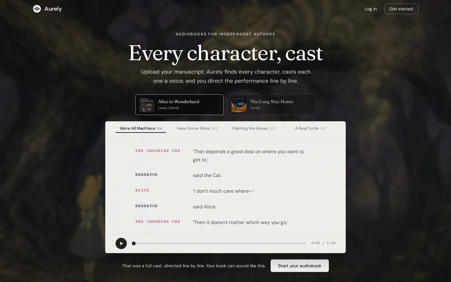 Aurely Homepage