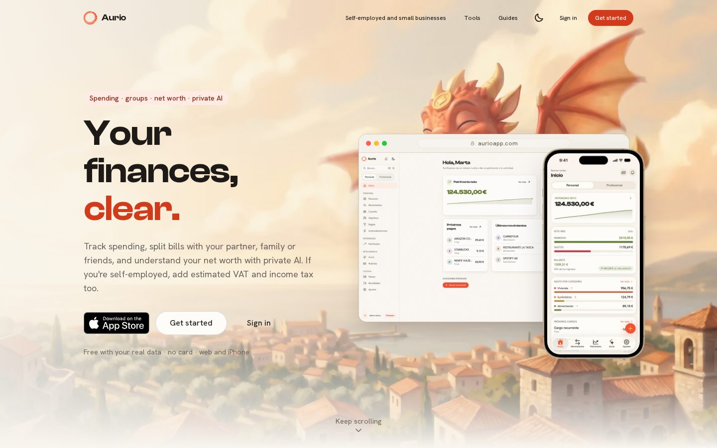 Aurio Homepage