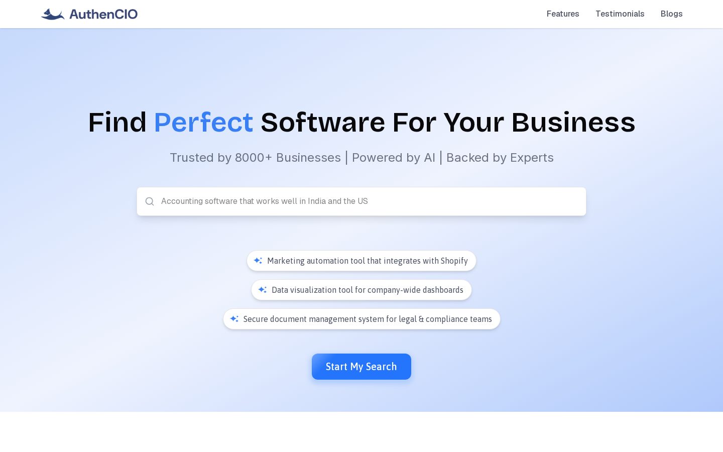 AuthenCIO Homepage