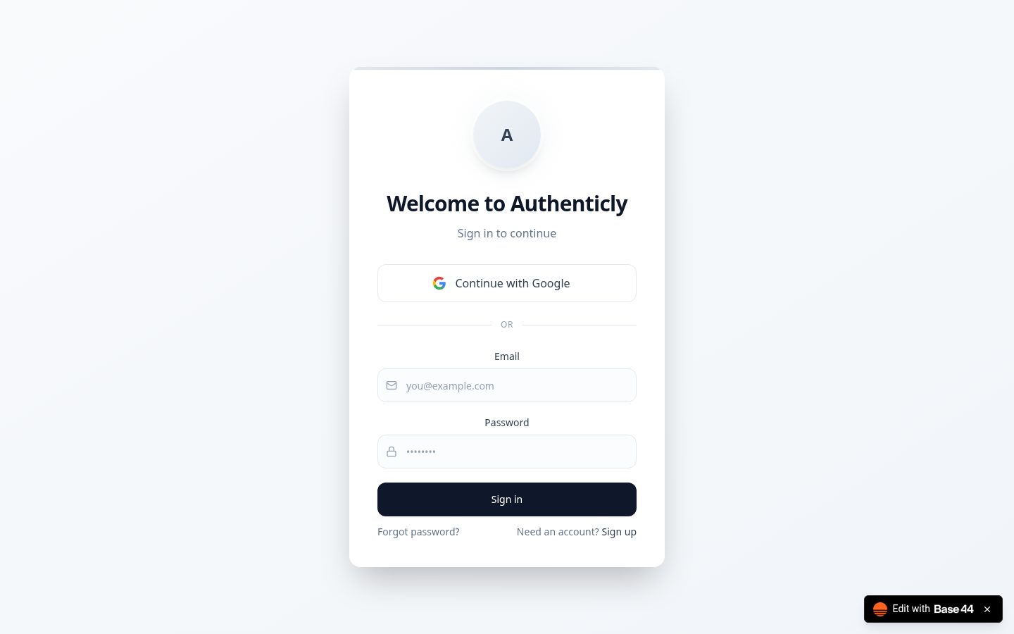 Authentic.ly Homepage