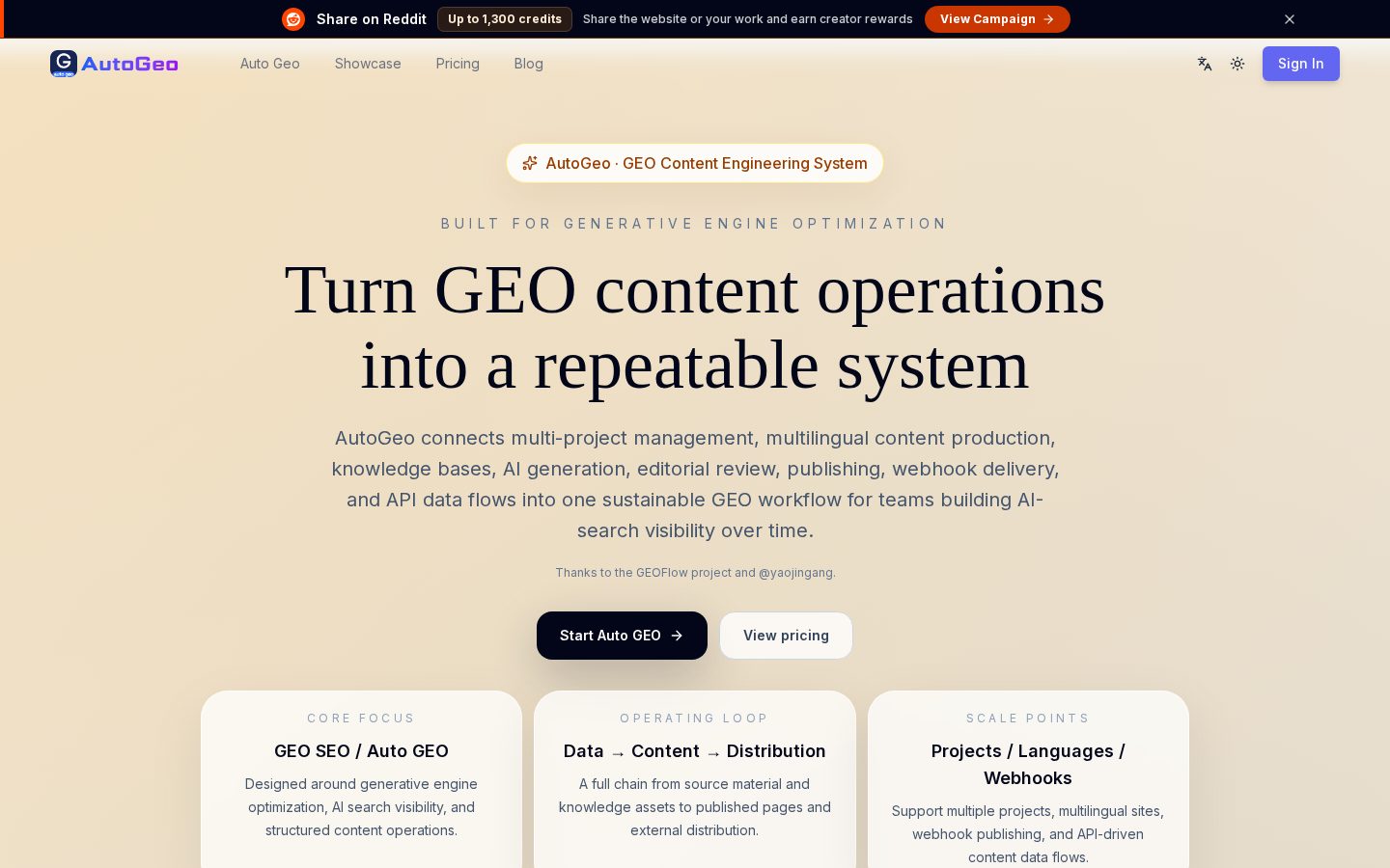 Auto Geo Seo Homepage