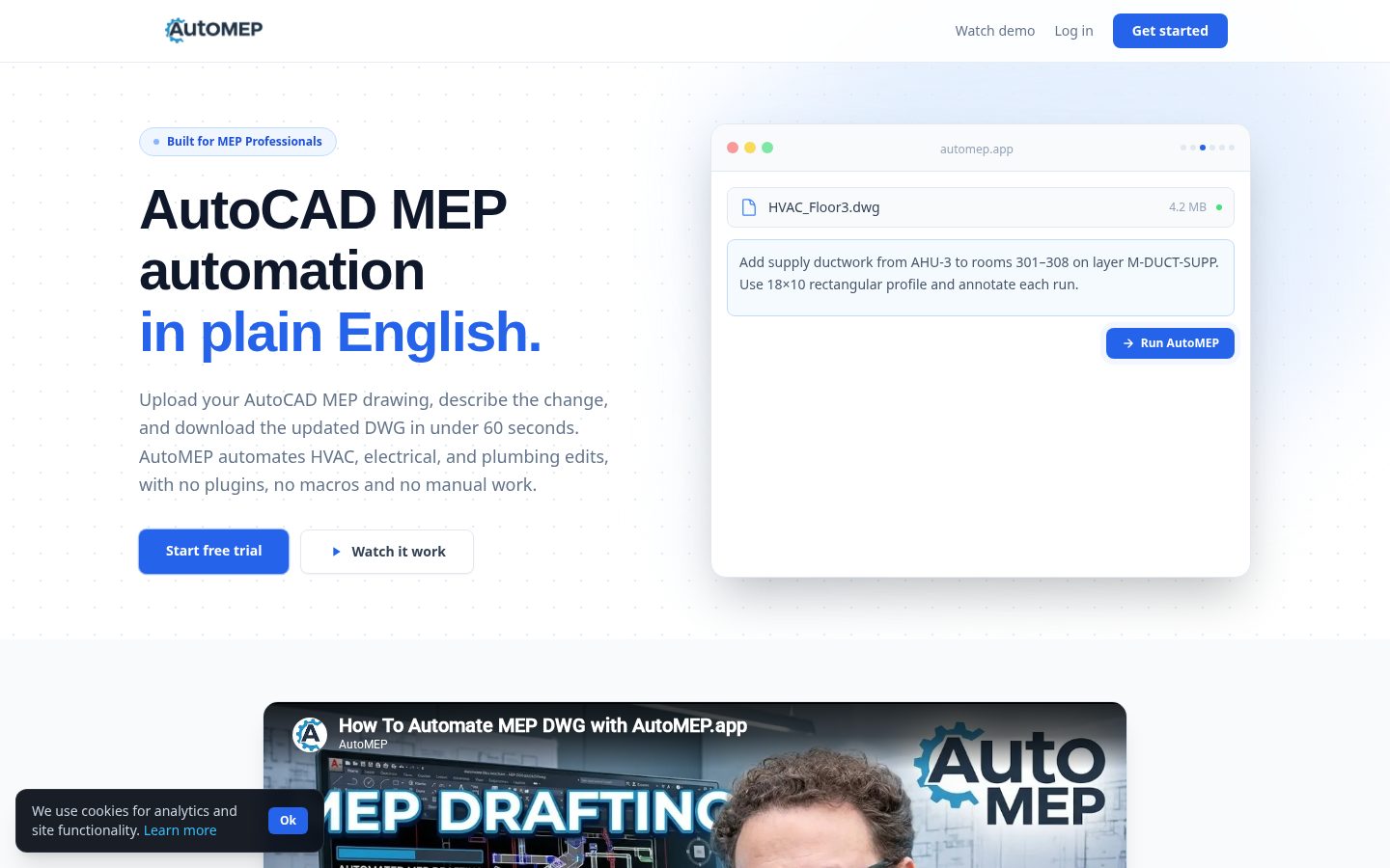 Auto MEP Homepage
