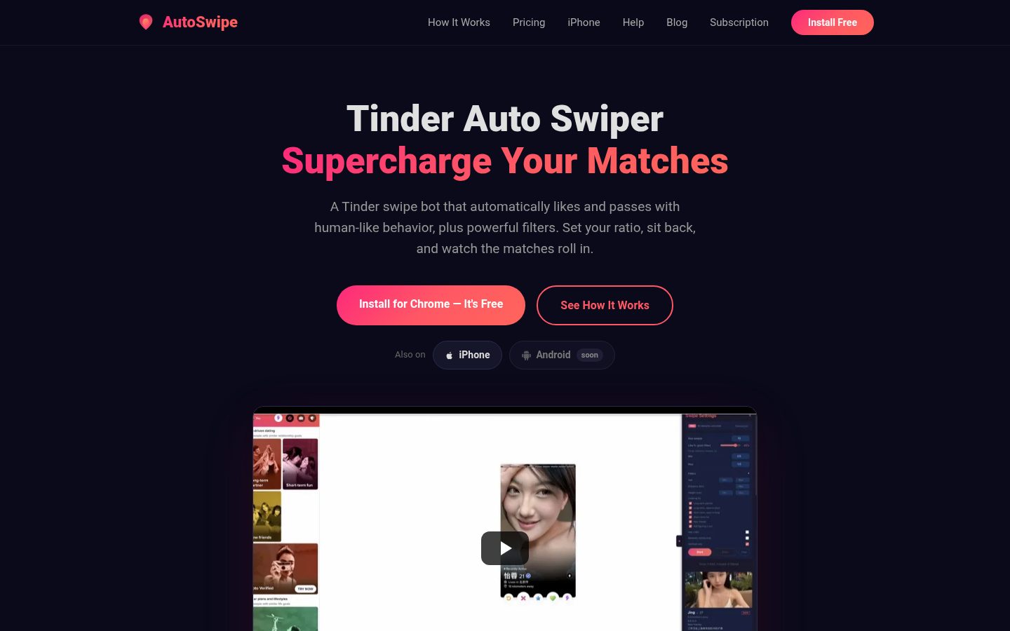 Auto Swipe Homepage