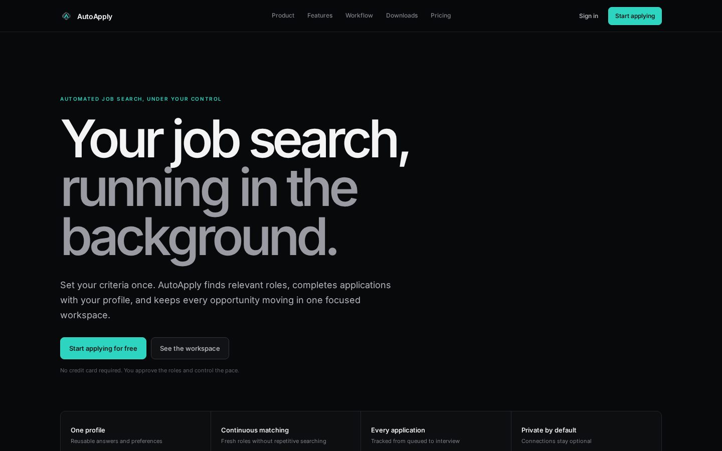AutoApply Homepage