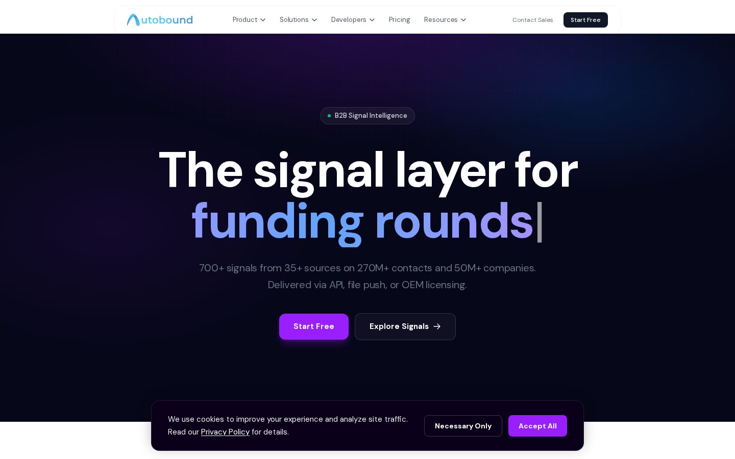 Autobound for Clay & n8n Homepage
