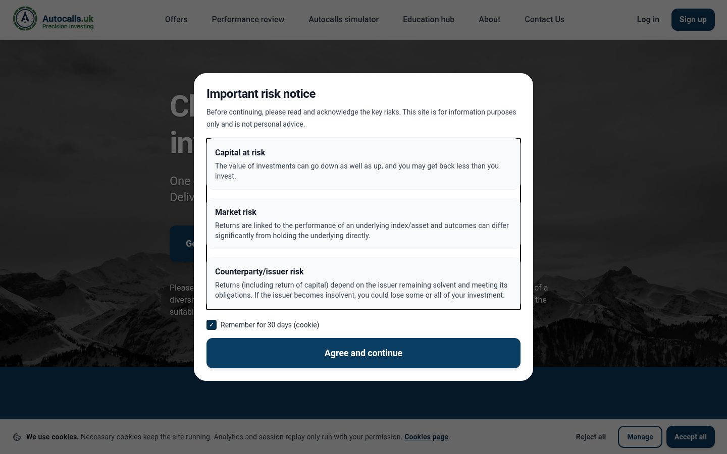 Autocalls Homepage