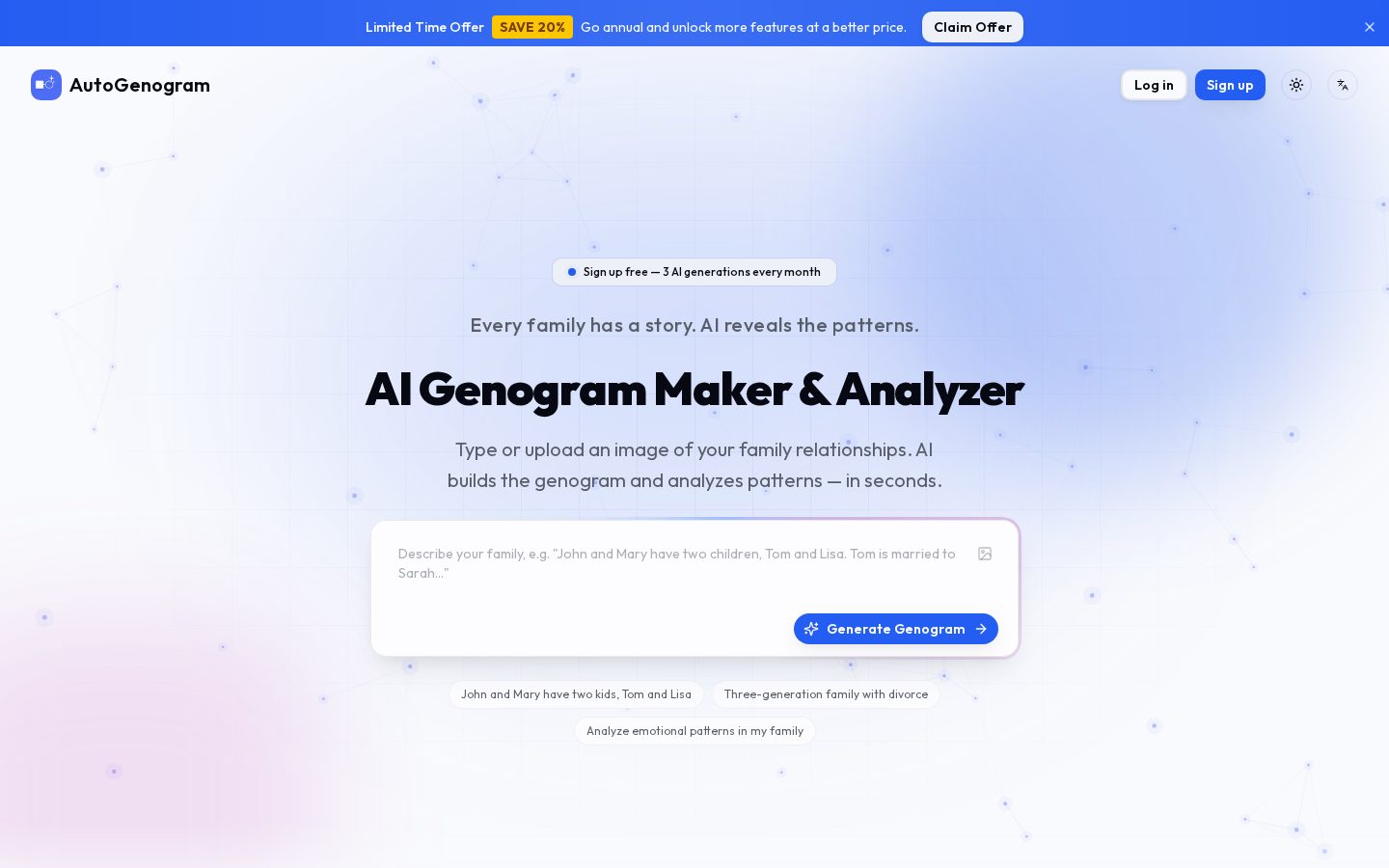AutoGenogram Homepage