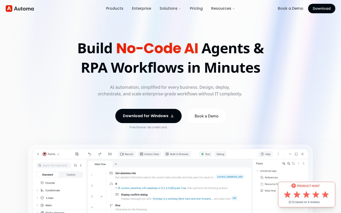 Automa Homepage