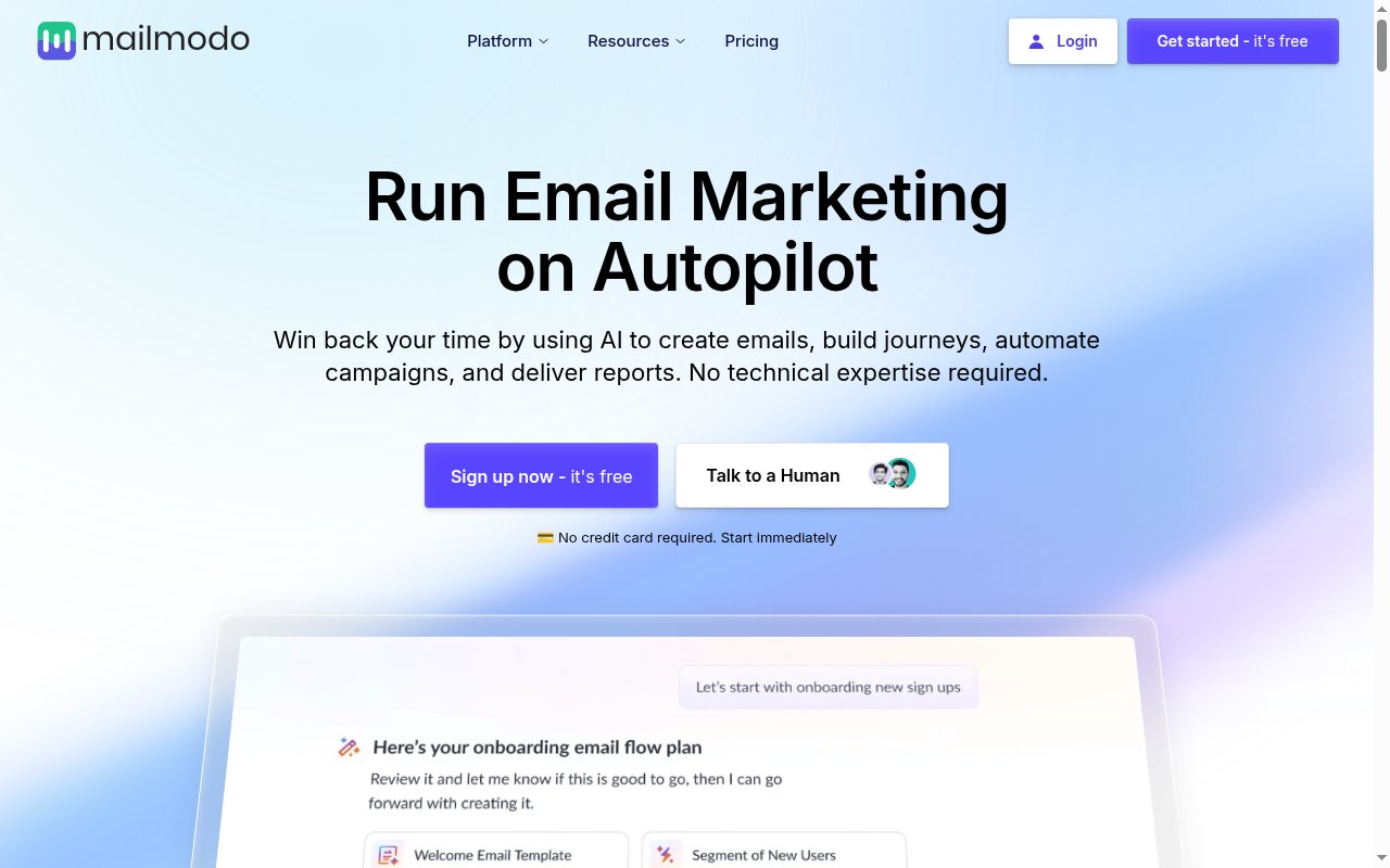 Automate & Optimize Campaigns homepage