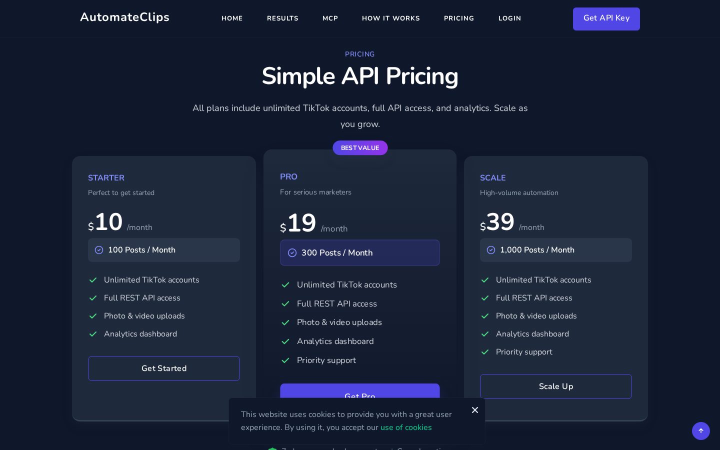 AutomateClips Pricing
