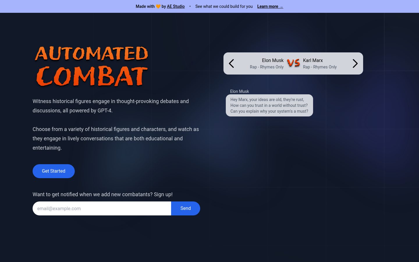 Automated Combat Homepage