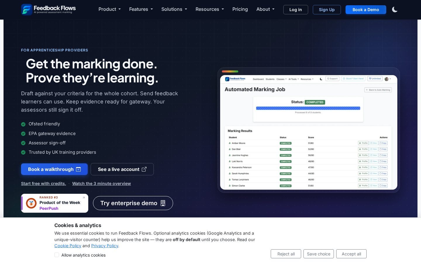 Automated Marking for Teachers Homepage