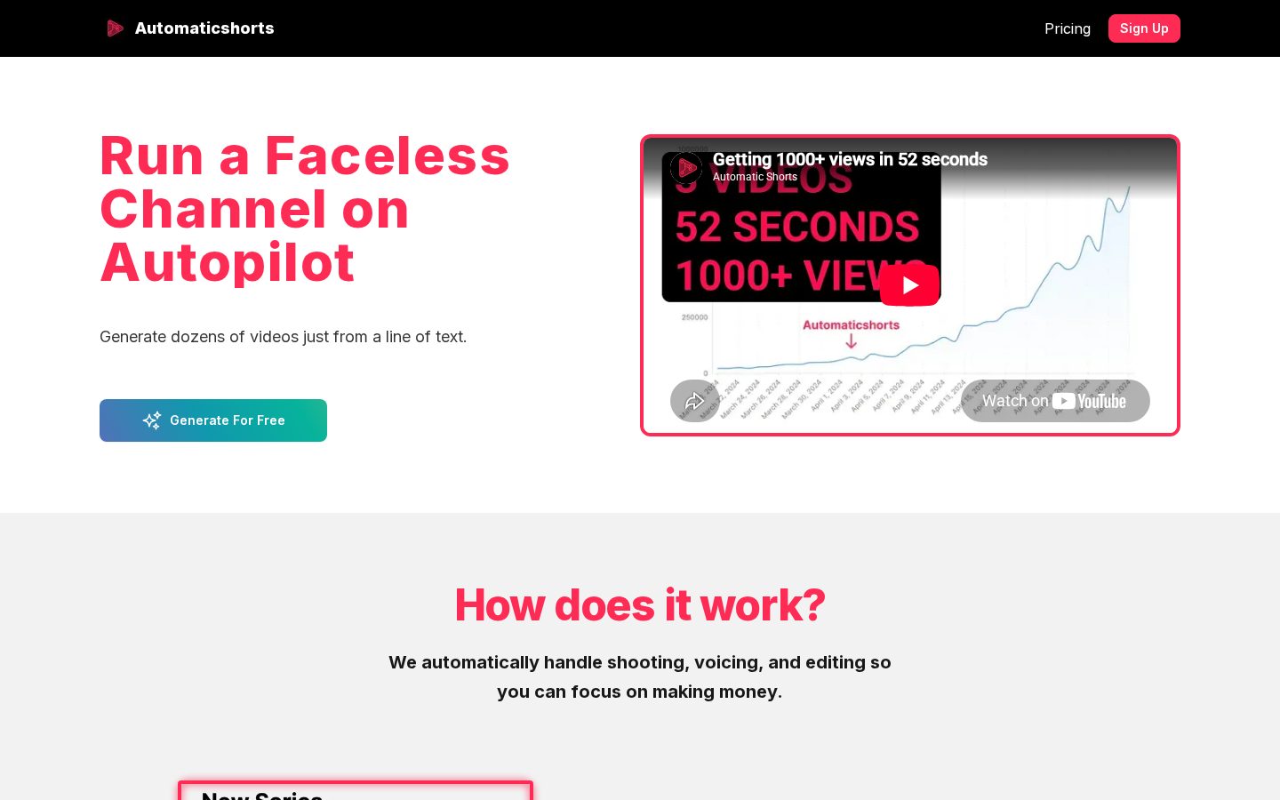 Automaticshorts Homepage