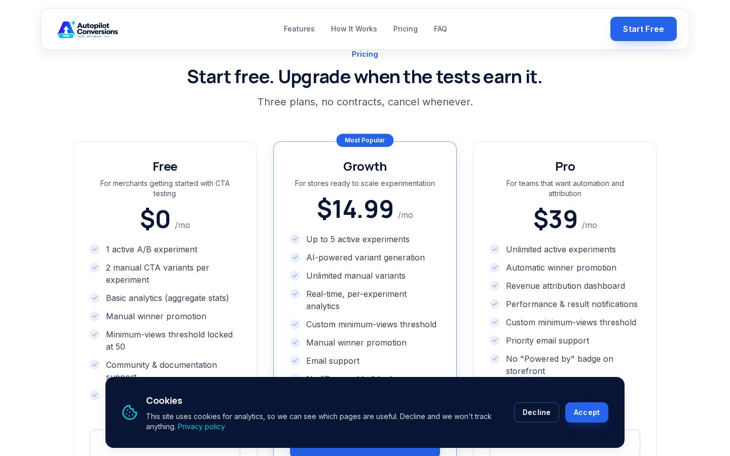 Autopilot Conversion Booster Pricing