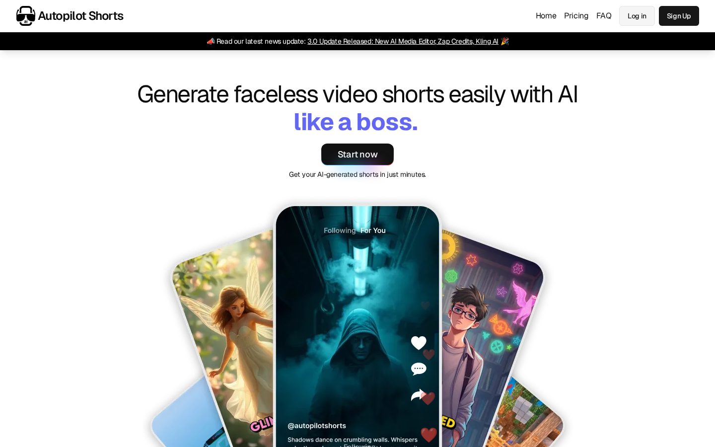 Autopilot Shorts Homepage