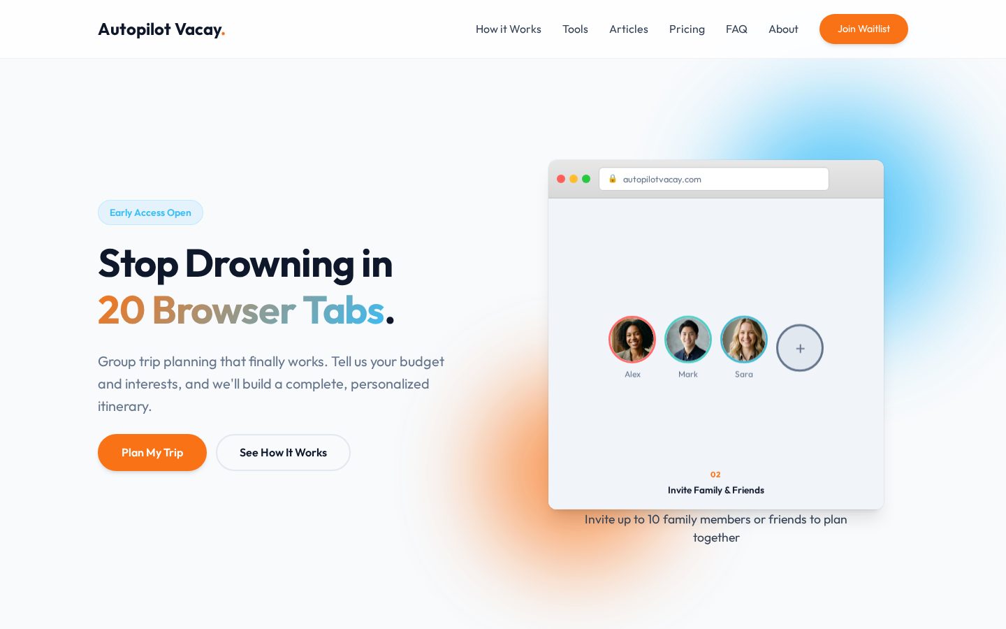 Autopilot Vacay Homepage