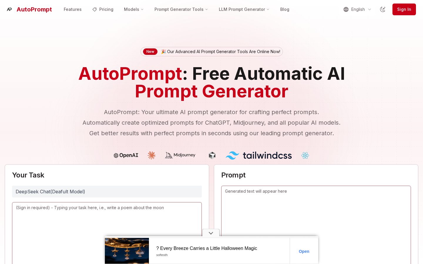 autoprompt Homepage